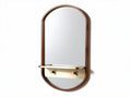 Spiegel met opbergplank en gouden details 60 x 40 x 4cm